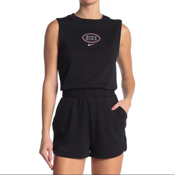 SOLD BNWT Nike Sleeveless Button Short Romper - Picture 3 of 3